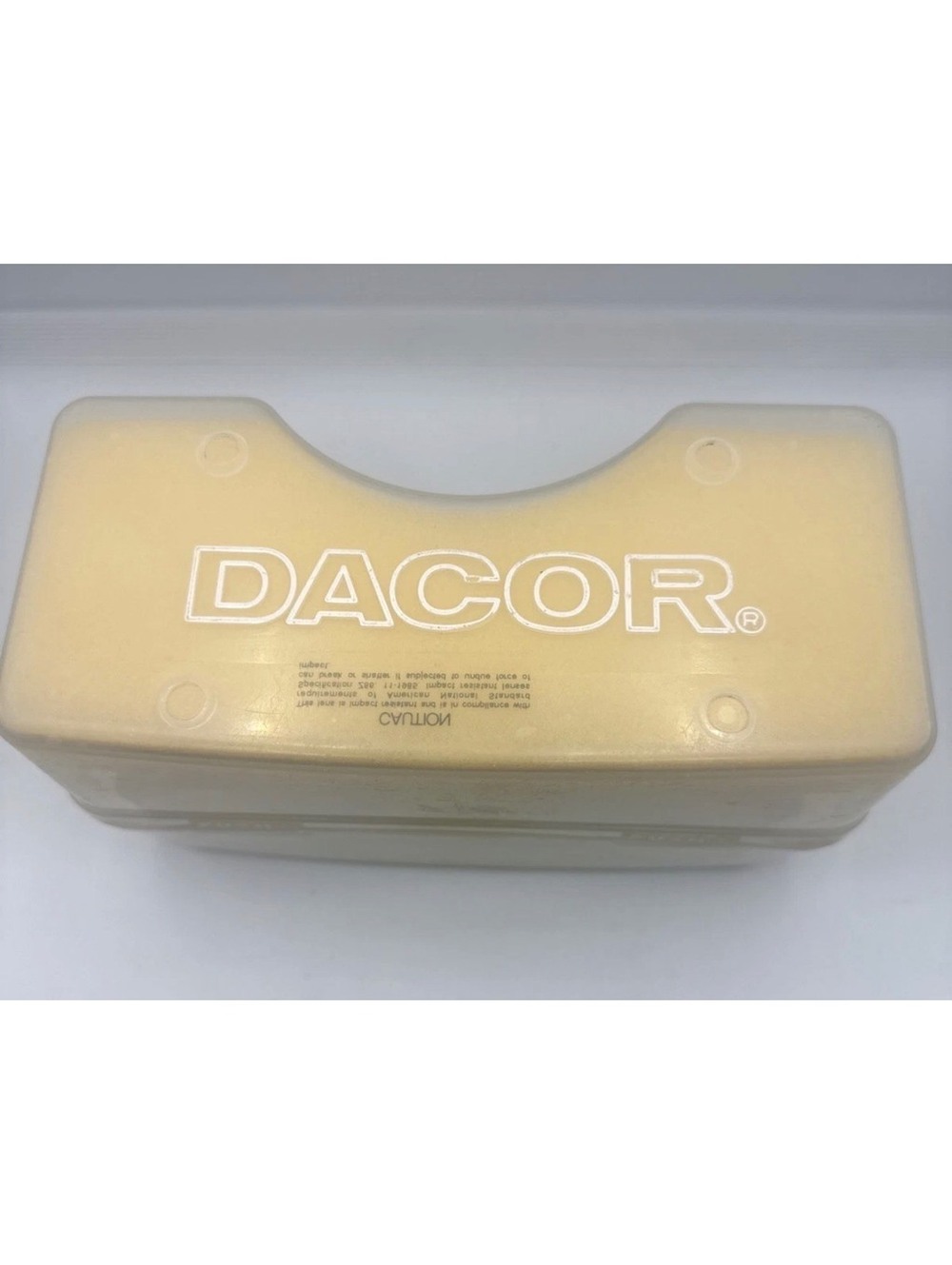 Vintage Dacor Trivista Neon Green Tempered Lens Diving Mask